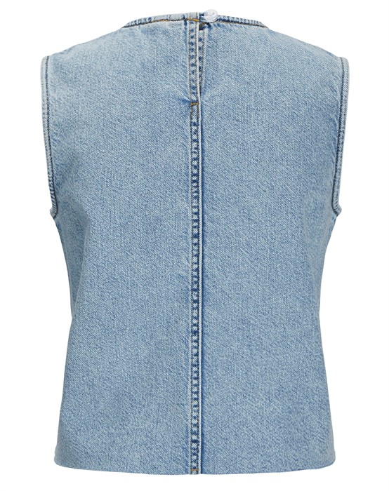 Maggie Cut Off Denim Top